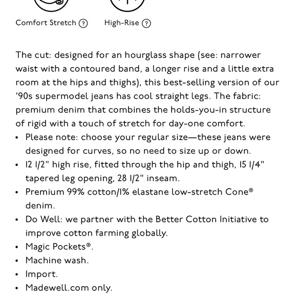 Madewell Curvy Perfect Vintage Straight Jean in Mayfield Wash - Picture 14 of 15